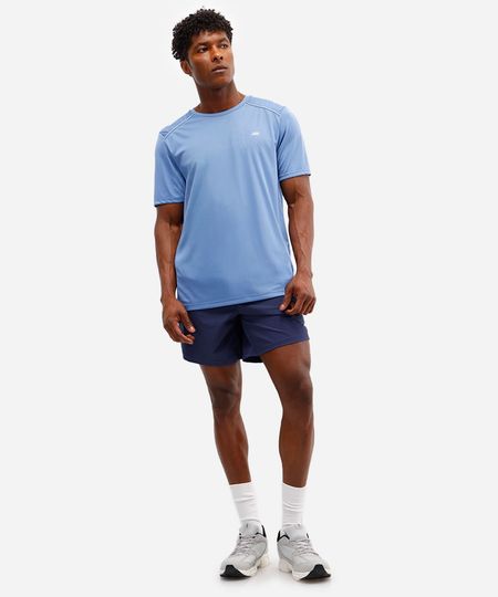 camiseta com recorte e refletivo manga curta esportiva ace azul P camiseta com recorte e refletivo manga curta esportiva ace azul P