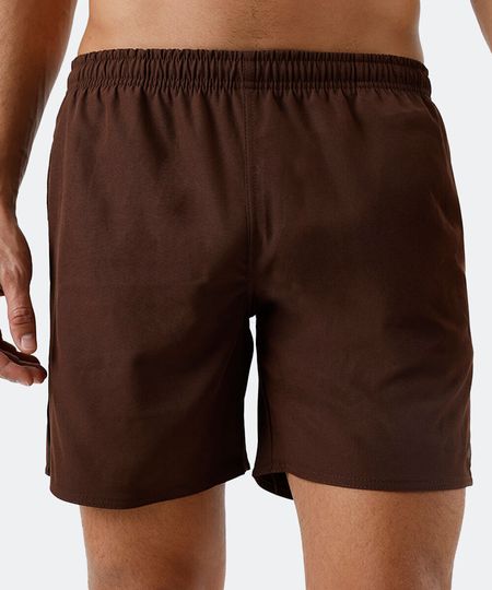 short esportivo ace masculino cós elástico marrom P