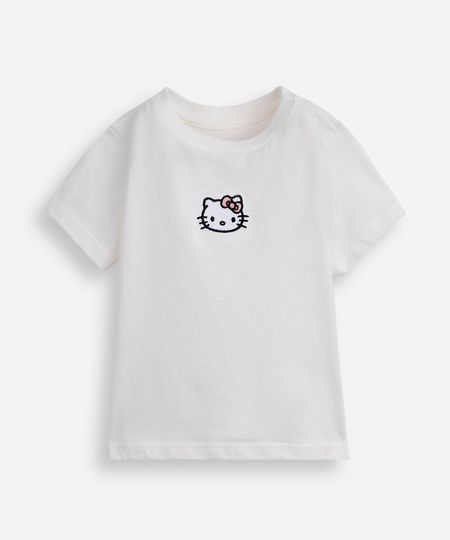 Camiseta infantil Hello Kitty off white 4 Camiseta infantil Hello Kitty off white 4