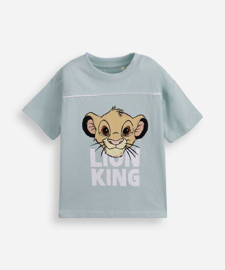 camiseta infantil de algodão simba verde 4 camiseta infantil de algodão simba verde 4