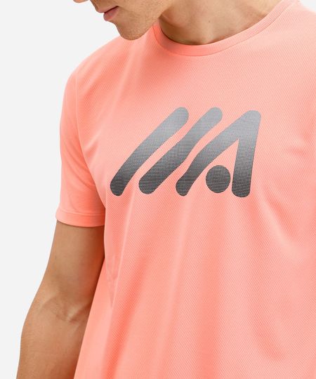 camiseta masculina esportiva ace manga curta laranja M