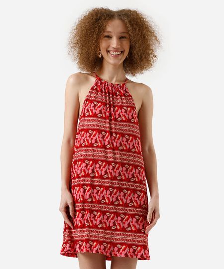 vestido curto feminino plissado - cereja PP vestido curto feminino plissado - cereja PP