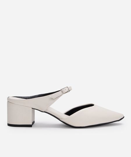 mule scarpin bico fino salto grosso oneself off white 35