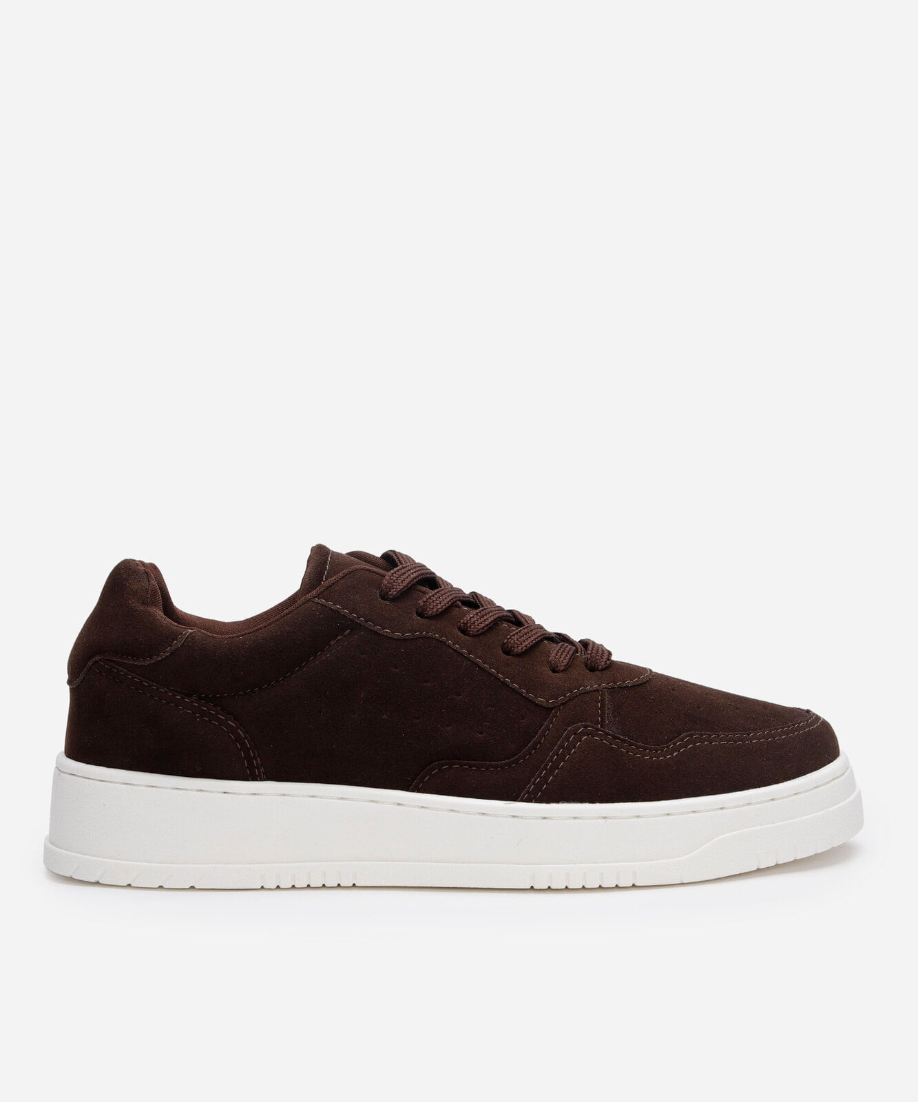 tênis casual texturizado ace marrom