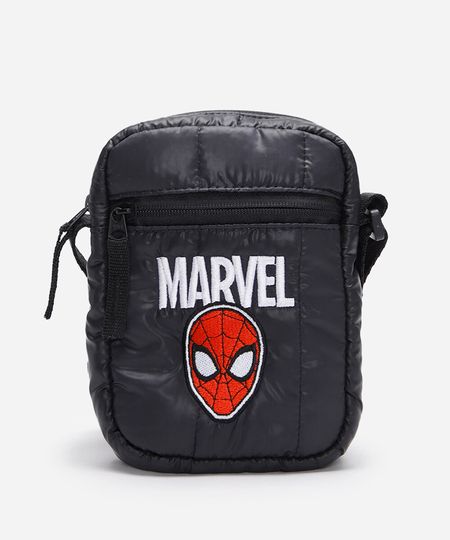 shoulder bag infantil homem aranha preta UNICO
