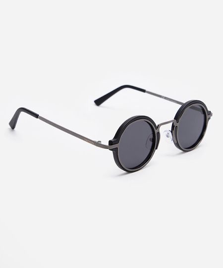 óculos de sol redondo triton unissex cinza UNICO óculos de sol redondo triton unissex cinza UNICO