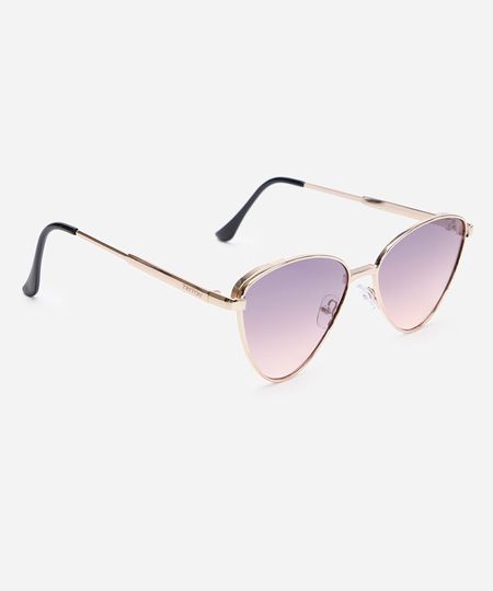 óculos de sol gatinho triton dourado UNICO óculos de sol gatinho triton dourado UNICO