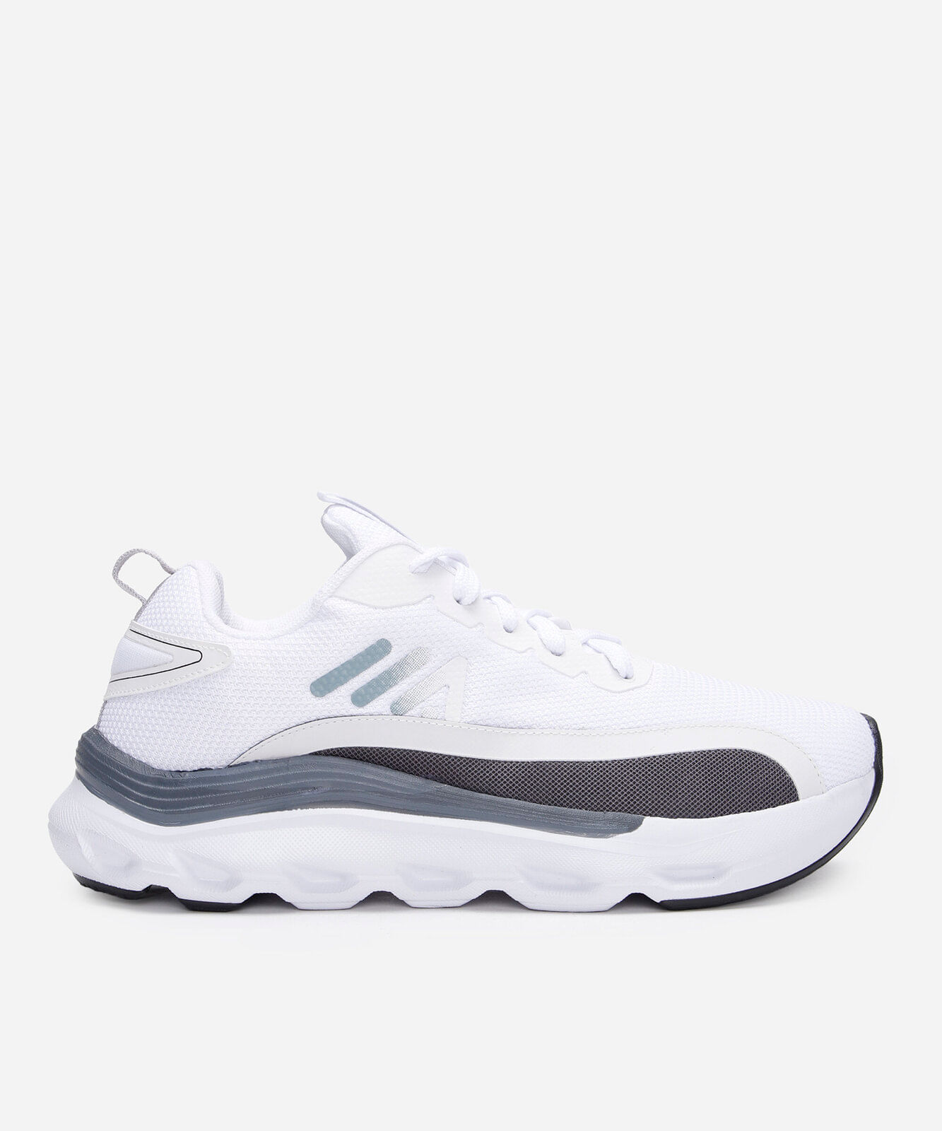 tênis esportivo ace com recortes branco