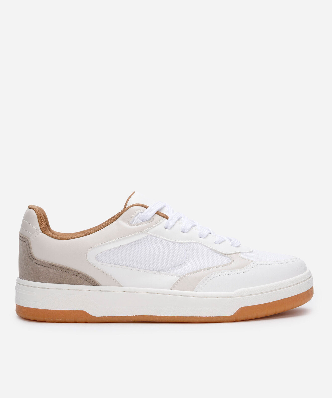 tênis casual com recortes ace branco