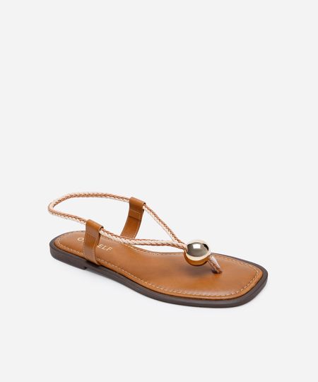 rasteirinha bico quadrado oneself marrom 35 rasteirinha bico quadrado oneself marrom 35