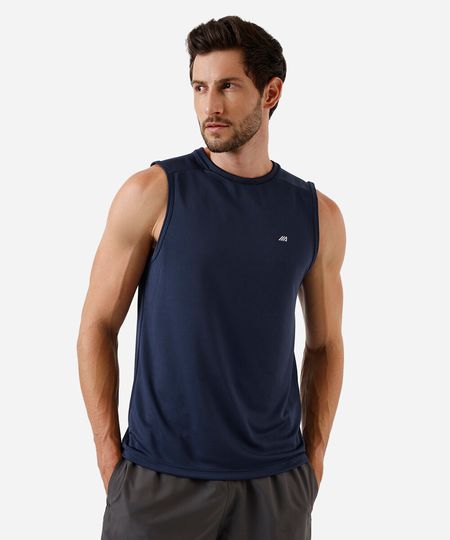 regata machão masculina esportiva ace com recorte azul M