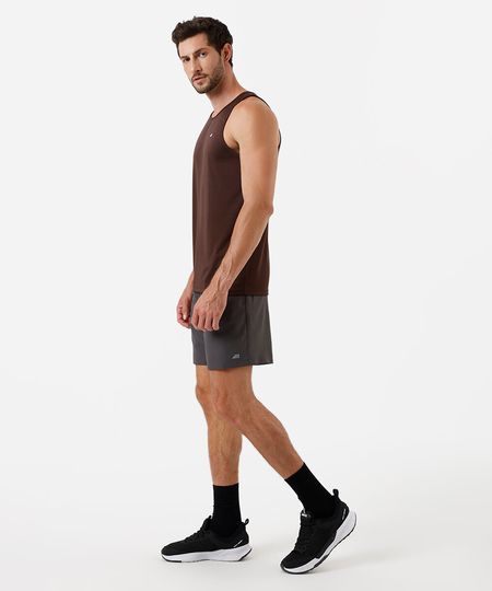 short masculino esportivo ace cós duplo cinza P