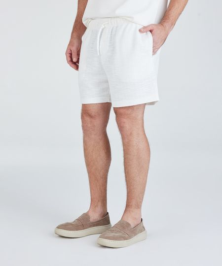 short reto masculino texturizado off white G short reto masculino texturizado off white G