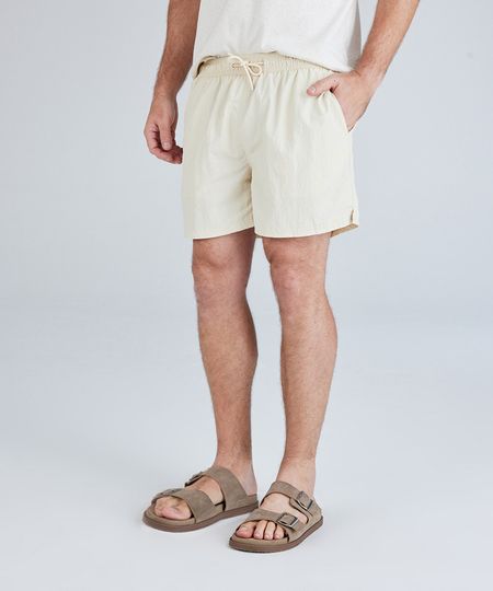 short masculino com bolsos e cordão bege GG short masculino com bolsos e cordão bege GG