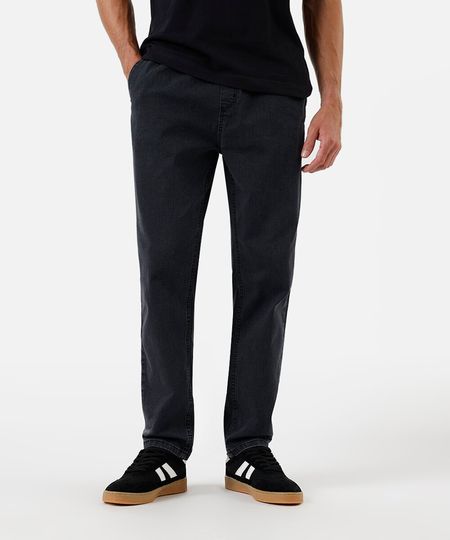 calça jogger masculina jeans preta 42 calça jogger masculina jeans preta 42