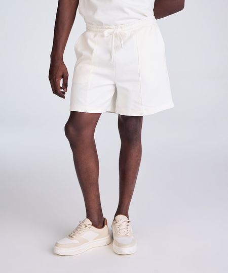 short reto masculino com nervuras off white GG