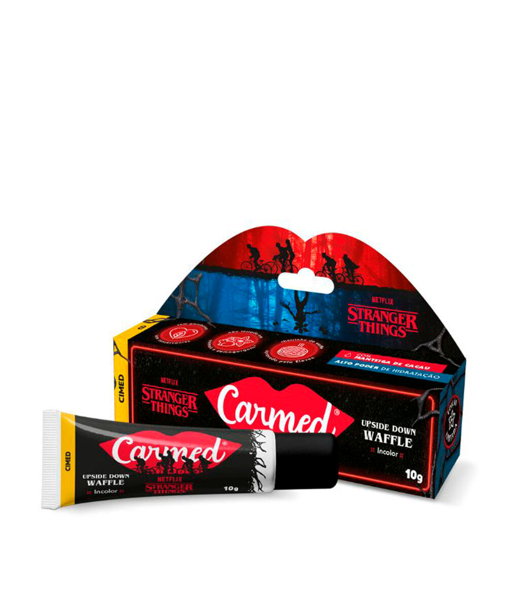 hidratante labial carmed stranger things preto 10g