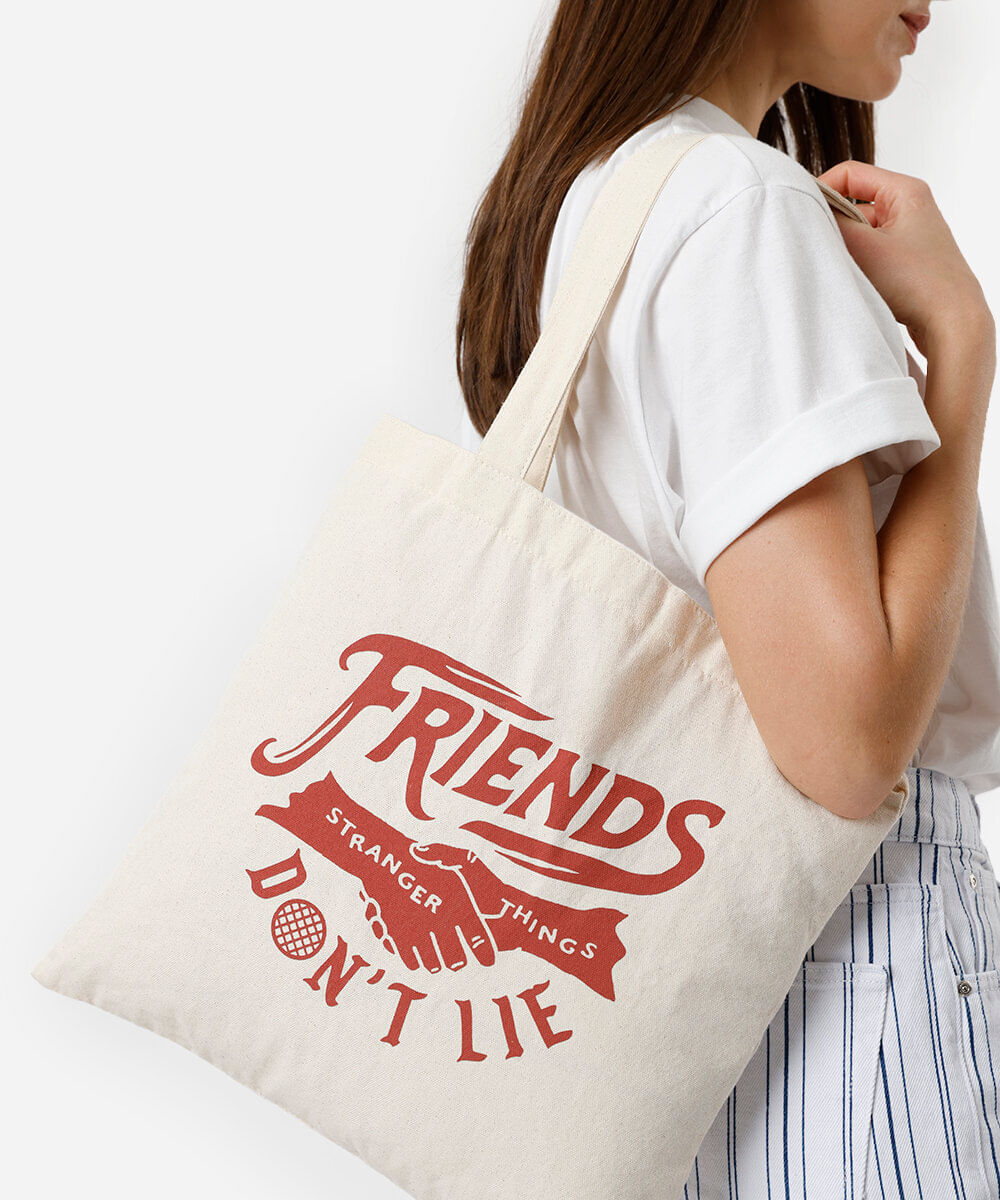 ecobag de algodão stranger things bege ecobag de algodão stranger things bege