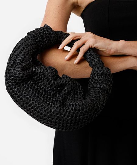 bolsa clutch texturizada preta UNICO bolsa clutch texturizada preta UNICO