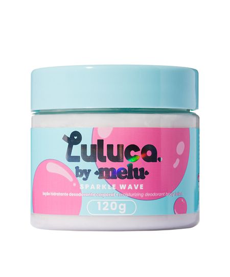 loção hidratante desodorante corporal luluca by melu sparkle wave bubble girl 120 G