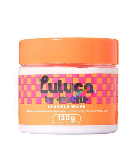 loção hidratante desodorante corporal luluca by melu sparkle wave brownie bae 120 G