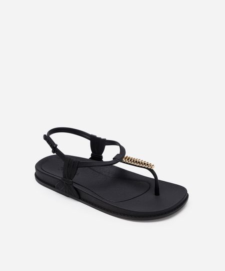 rasteirinha grendha texturizada preta 35 rasteirinha grendha texturizada preta 35