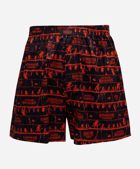 samba canção masculina em algodão stranger things colorido M samba canção masculina em algodão stranger things colorido M