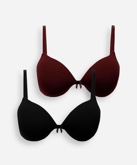 kit de 2 sutiãs meia taça colorido 40 kit de 2 sutiãs meia taça colorido 40