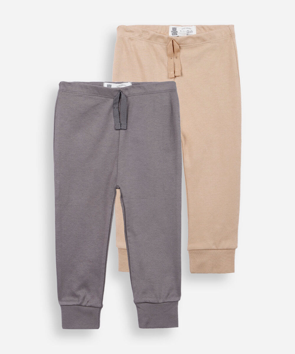 kit 2 calças infantis de algodão colorido