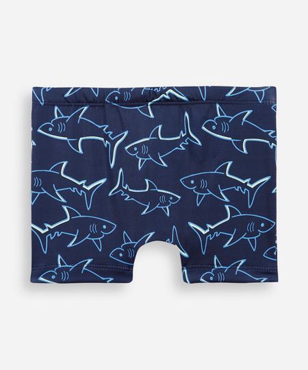 sunga infantil tubarão azul 8