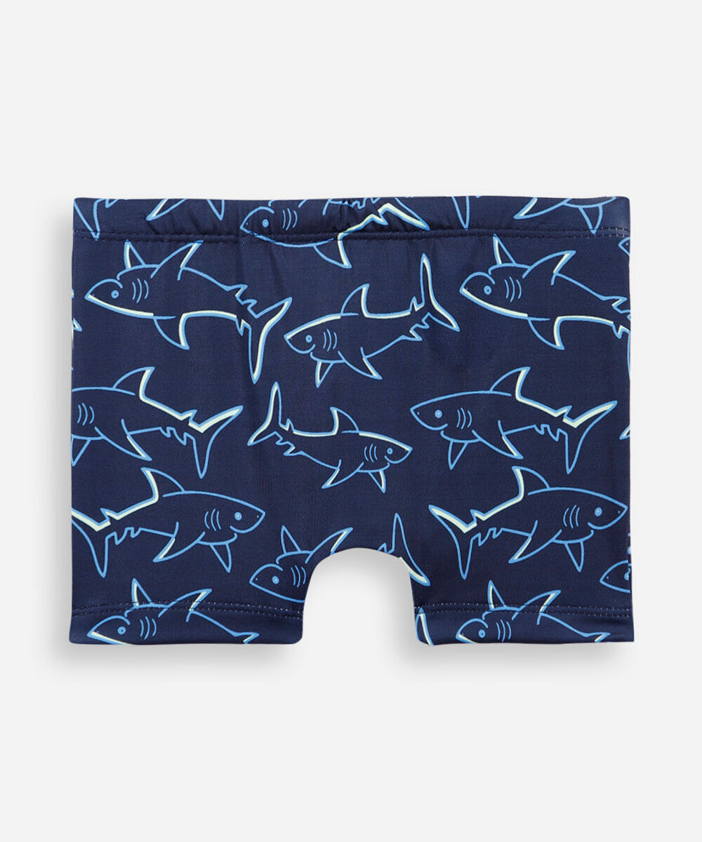 sunga infantil tubarão azul