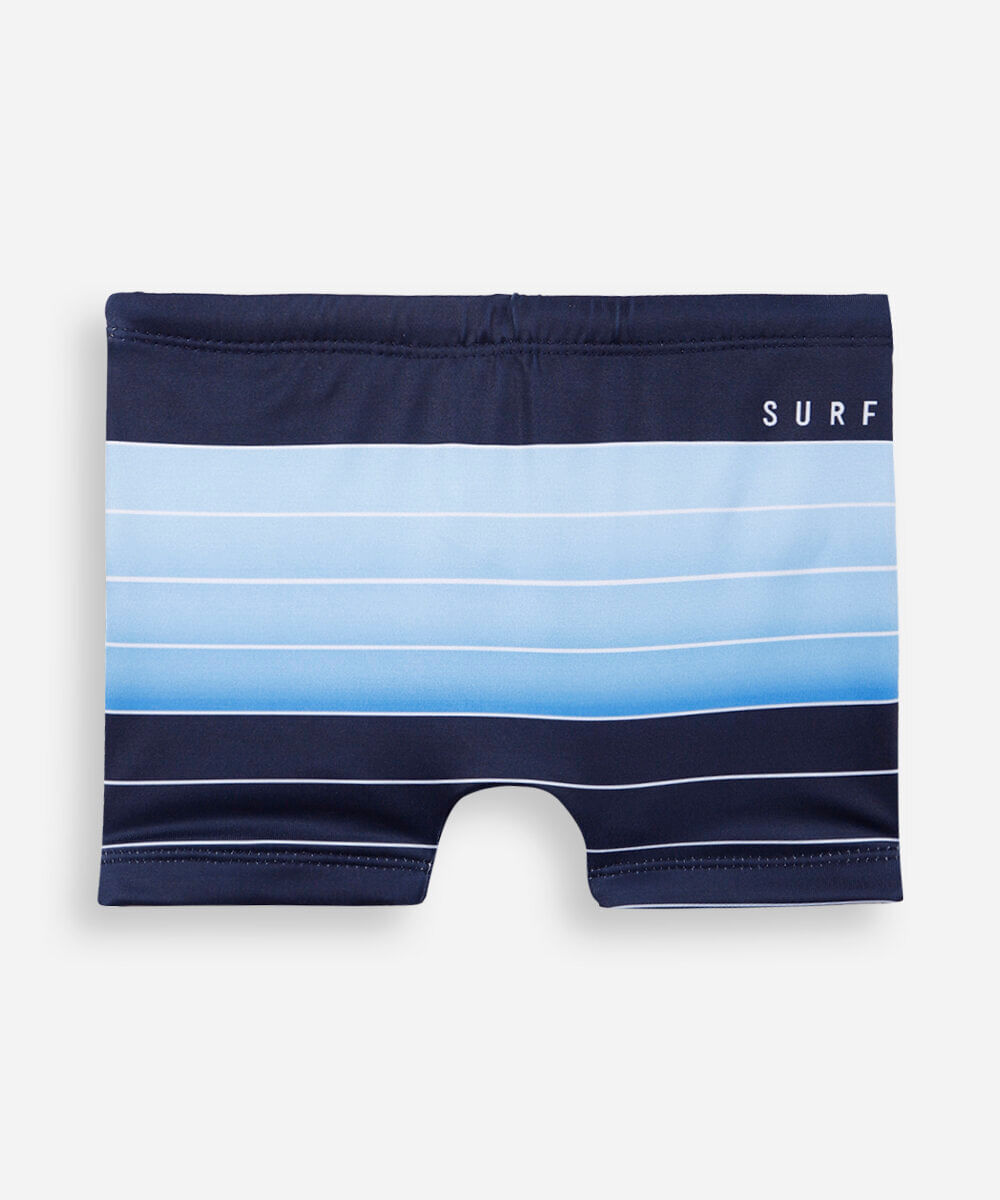 sunga boxer infantil listrada azul