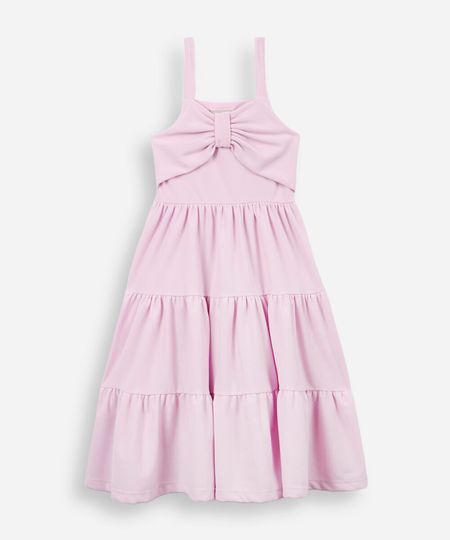 vestido infantil texturizado com laço rosa 4 vestido infantil texturizado com laço rosa 4