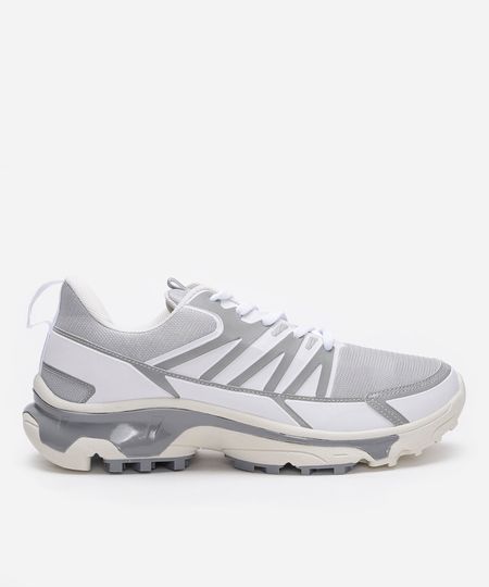 tênis esportivo ace com recortes cinza 39