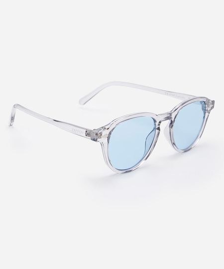 óculos de sol redondo triton unissex transparente UNICO