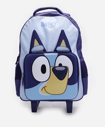 mochila infantil de rodinha bluey azul UNICO mochila infantil de rodinha bluey azul UNICO