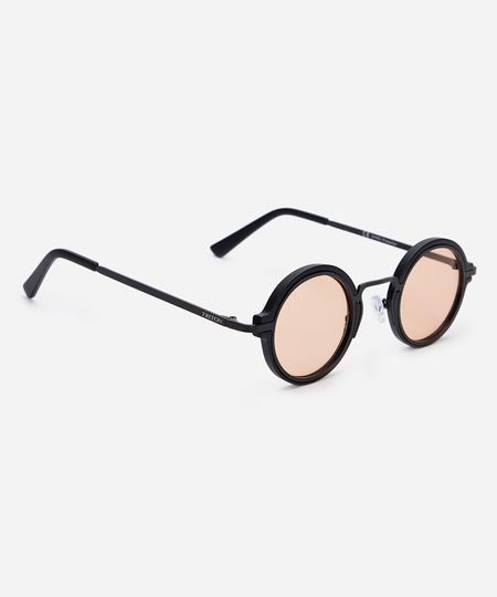 óculos de sol redondo triton unissex preto UNICO