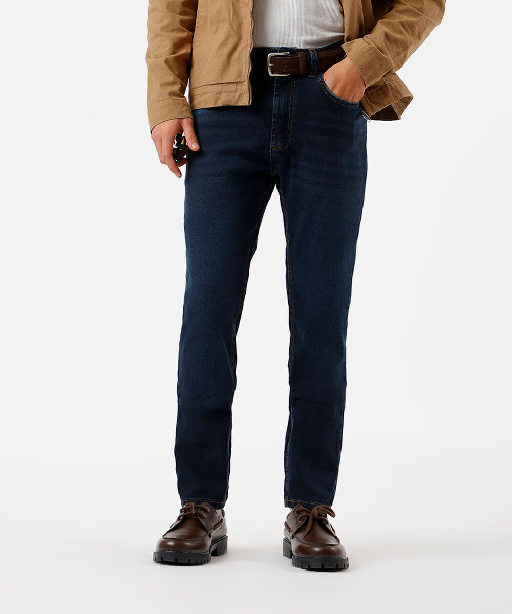calça skinny masculina jeans azul