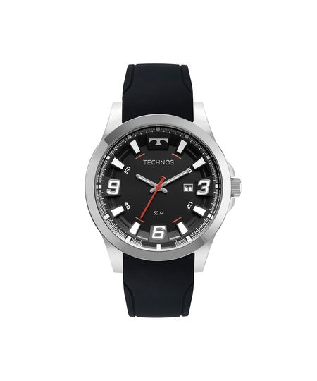 relógio masculino technos analógico calendário 2115mxss2p prateado Único relógio masculino technos analógico calendário 2115mxss2p prateado Único