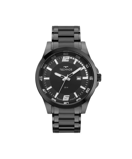 relógio masculino technos analógico 2115ubh1p preto UNICO