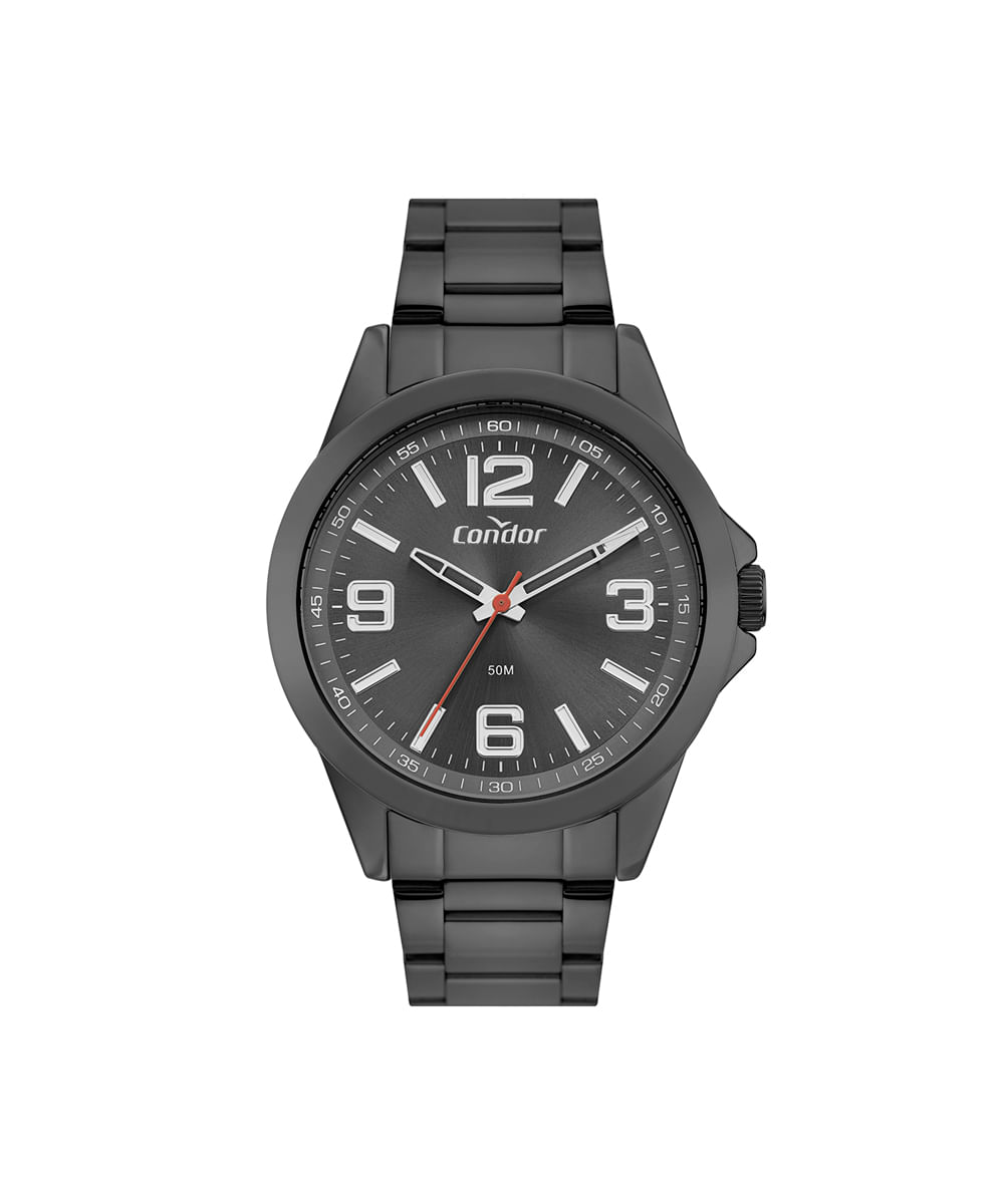 kit relógio masculino condor analógico co2035nubk4f preto