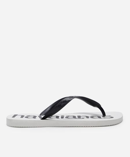 chinelo masculino logo mania off white 37-38