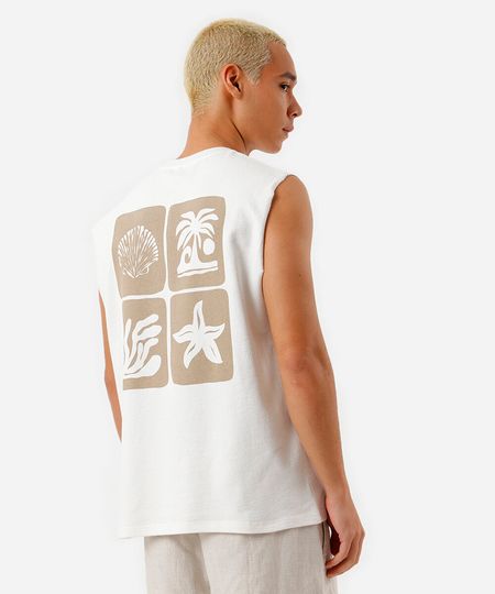 regata masculina machão estampada off white GG regata masculina machão estampada off white GG