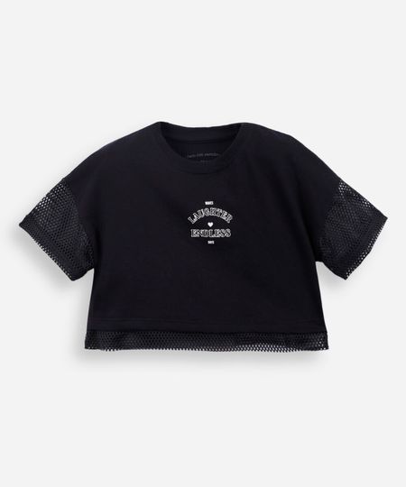 blusa infantil tela mangas curtas preta 4 blusa infantil tela mangas curtas preta 4