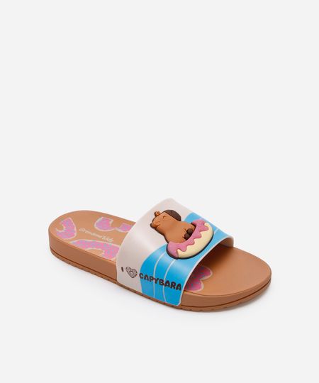 chinelo infantil grendene capivara marrom 25 chinelo infantil grendene capivara marrom 25