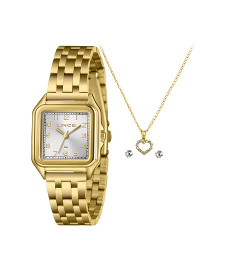 kit relógio feminino lince analógico lqgm046l30 kadws2kx dourado UNICO kit relógio feminino lince analógico lqgm046l30 kadws2kx dourado UNICO