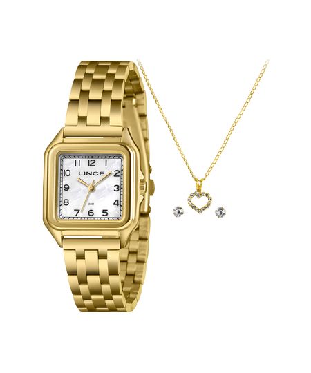 kit relógio feminino lince analógico lqgm046l30 kadvb2kx dourado UNICO kit relógio feminino lince analógico lqgm046l30 kadvb2kx dourado UNICO