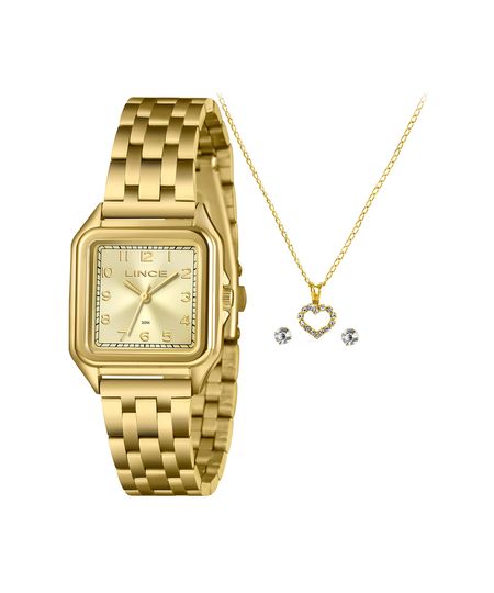 kit relógio feminino lince analógico lqgm046l30 kadrc2kx dourado UNICO kit relógio feminino lince analógico lqgm046l30 kadrc2kx dourado UNICO