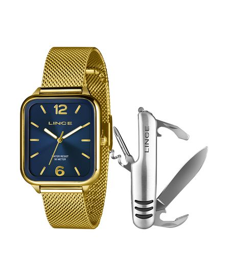 kit relógio masculino lince analógico mqgh213l34 kaend2kx dourado UNICO kit relógio masculino lince analógico mqgh213l34 kaend2kx dourado UNICO
