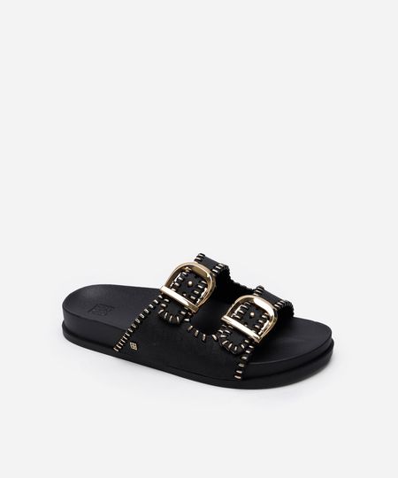 rasteira feminina slide fire zaxy preta 38